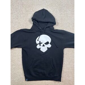 Overwatch Hoodie Men's M Blizzard Cassidy Deadeye Precision Icon Logo Black